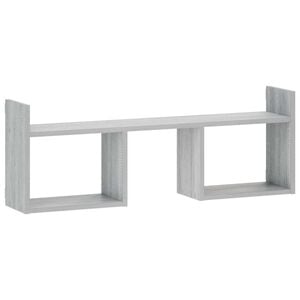 vidaXL Prateleira de Parede Sonoma cinzento 90 x 17 x 32 cm