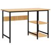 vidaXL Secret&aacute;ria computador 105x50x72cm MDF/metal preto/carvalho-claro