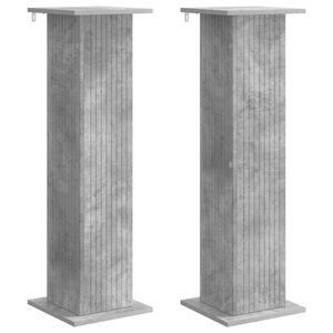 vidaXL Suporte para Plantas 2 pcs Cinzento Cimento