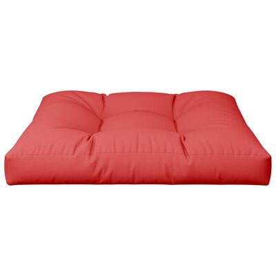 vidaXL Almofadão para sofá de paletes 70x70x12 cm tecido vermelho