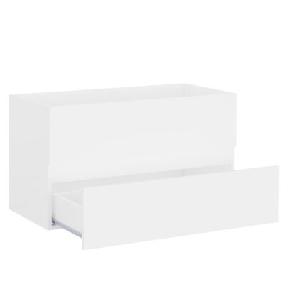 vidaXL Armário de lavatório 80x38,5x45 cm contraplacado branco