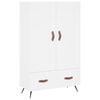 vidaXL Aparador alto 69,5x31x115 cm derivados de madeira branco