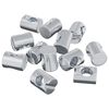 vidaXL Porcas de Barril 3462 unid. Prateado M6 x 13 mm Metal
