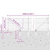 vidaXL Poste de Cerca Prateado 100 x 0,4 m (malha de 50 mm) A&ccedil;o