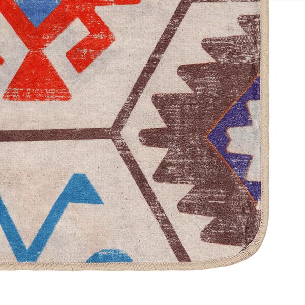 vidaXL Tapete lav&aacute;vel antiderrapante 120x180 cm multicor