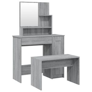 vidaXL Conjunto toucador 86,5x35x136 cm cor sonoma cinzento