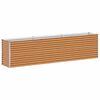 vidaXL Canteiro de jardim elevado 290 x 50 x 68 cm A&ccedil;o Galvanizado