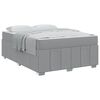vidaXL Estrutura da Cama Cinzento-claro 140 x 200 cm tecido