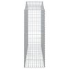 vidaXL Cestos gabião arqueados 3pcs 200x50x140/160cm ferro galvanizado