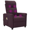 vidaXL Poltrona de massagens el&eacute;trica tecido roxo