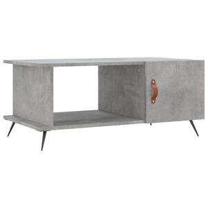 vidaXL Mesa de centro 90x50x40 madeira processada cinza cimento