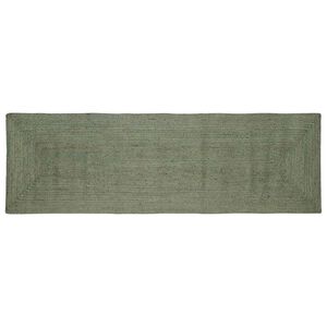 vidaXL Tapete de &Aacute;rea Verde-Azeitona 80 x 250 cm Juta