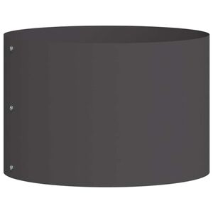 vidaXL Anel de Vaso Preto 30 x 30 x 20 cm A&ccedil;o laminado a frio