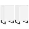 vidaXL Aparadores 2 pcs 40x35x70 cm derivados de madeira branco