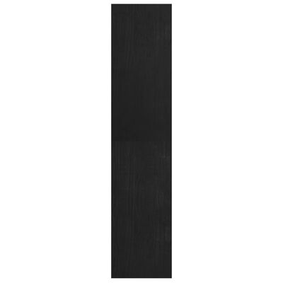 vidaXL Estante/divisória 40x30x135,5 cm madeira de pinho preto