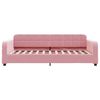 vidaXL Sof&aacute;-cama 90x200 cm veludo rosa