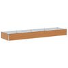vidaXL Canteiro de jardim elevado 390 x 100 x 36 cm A&ccedil;o Galvanizado