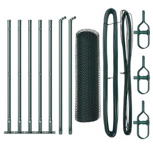 vidaXL Poste de Cerca Verde