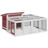 vidaXL Coelheira 144x123x67,5 cm pinho maci&ccedil;o cor moca