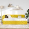 vidaXL Estrutura de Cama de Canto Amarelo 90 x 200 cm Veludo