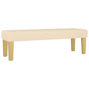 vidaXL Banco 100x30x30 cm tecido cor creme