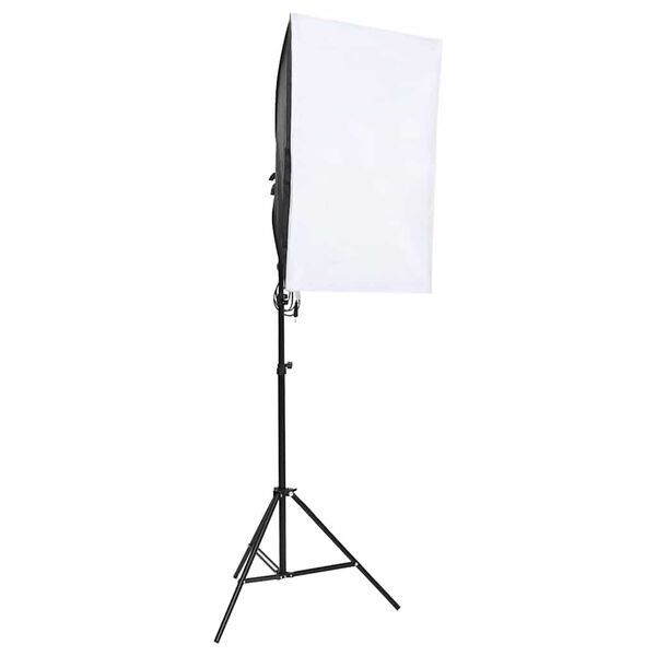 vidaXL Kit de estúdio fotográfico c/ conjunto de iluminação e refletor