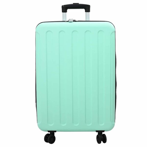 vidaXL Mala com bloqueio verde menta 43 x 27 x 66 cm Pl&aacute;stico ABS