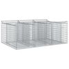 vidaXL Cama elevada de gabi&atilde;o 150 x 100 x 60 cm A&ccedil;o Galvanizado