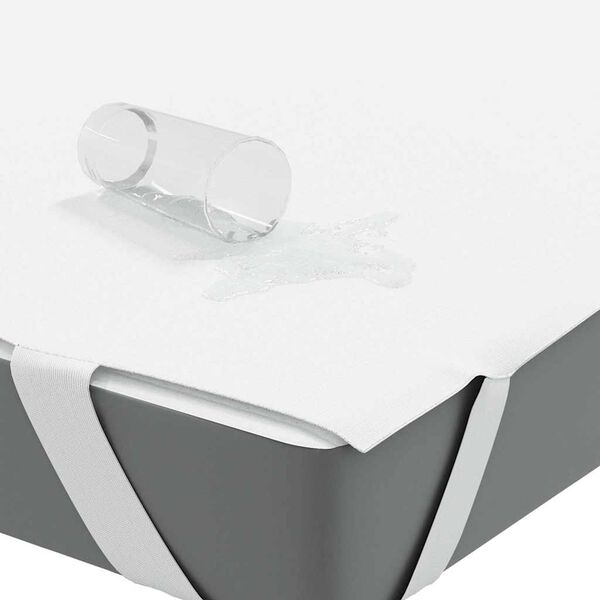 vidaXL Protetor de colch&atilde;o imperme&aacute;vel 80x200 cm branco