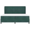 vidaXL Cama Box com colch&atilde;o Verde Escuro 200 x 200 cm Poli&eacute;ster