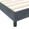 vidaXL Cama Box com cabeceira Cinzento escuro 80 x 200 cm Veludo