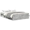 vidaXL Estrutura de cama king 150x200 cm cinza cimento