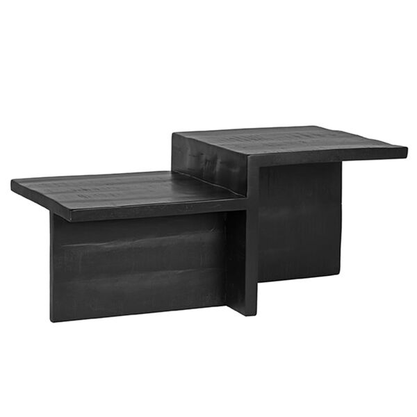 LABEL51 Mesa de centro Skip 90x50x42 cm preto