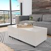 vidaXL Mesa de centro 120x60x35 cm branco brilhante