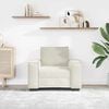 vidaXL Poltrona 100x78x84 cm veludo creme