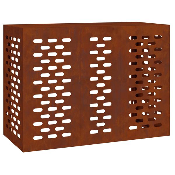 vidaXL Capa de Ar Condicionado Ferro Enferrujado 110 x 50 x 80 cm