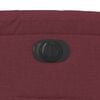 vidaXL Poltrona reclin&aacute;vel elevat&oacute;ria el&eacute;trica tecido vermelho-tinto