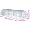 vidaXL Galinheiro de exterior 3x12x2 m a&ccedil;o galvanizado
