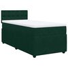 vidaXL Cama com molas/colch&atilde;o 90x200 cm veludo verde-escuro