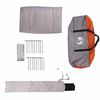 vidaXL Tenda Teepee com telhado Cinza e Laranja 490 x 410 x 210 cm