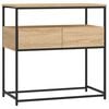 vidaXL Mesa de console Carvalho Sonoma 75x40x75 cm Madeira projetada