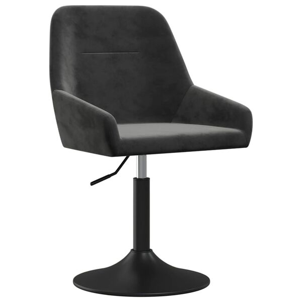 vidaXL Banco de bar veludo cinzento-escuro