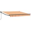 vidaXL Toldo Retr&aacute;til Amarelo e Laranja 300 x 250 cm