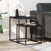 vidaXL Conjunto de mesas de centro 2 pcs derivados de madeira e metal