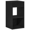 vidaXL Mesa de cabeceira com gaveta 35x34x66,5 cm carvalho castanho