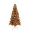 vidaXL &Aacute;rvore de Natal com 300 LEDs com suporte Ouro 210 cm PET