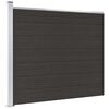 vidaXL Painel de cerca 175x146 cm WPC preto