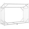 vidaXL Rack de lenha tampa de chuva 151x60,5x110,5 cm aço galvanizado