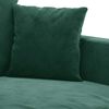 vidaXL Sof&aacute; de 3 lugares 180 cm veludo verde-escuro