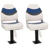 vidaXL Assentos de barco 2 pcs com pedestal rotativo a 360&deg;
